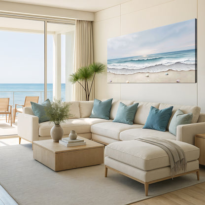 Serene Ocean Wave Coastal Wall Art III