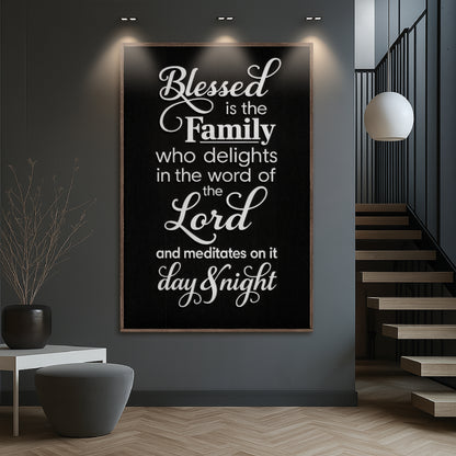 Blessed Is The Family Faith Sign II