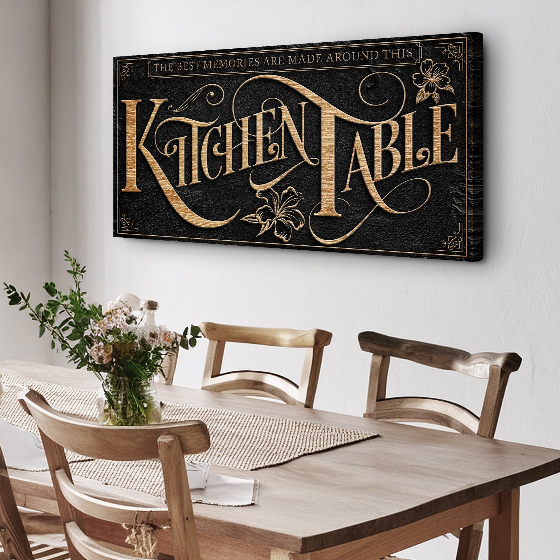 Kitchen Table Sign Style 2 - Image by Tailored Canvases