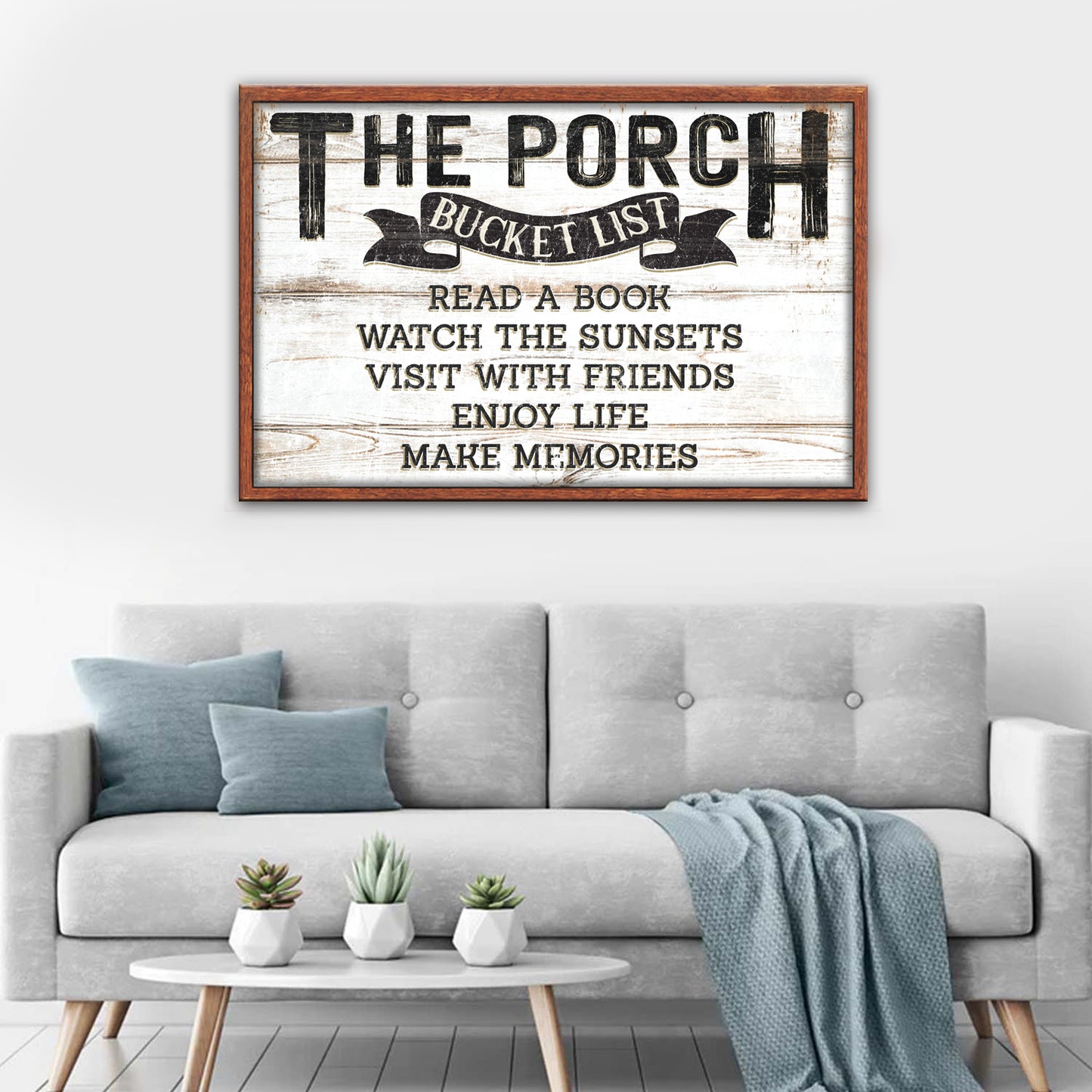 The Porch Bucket Sign