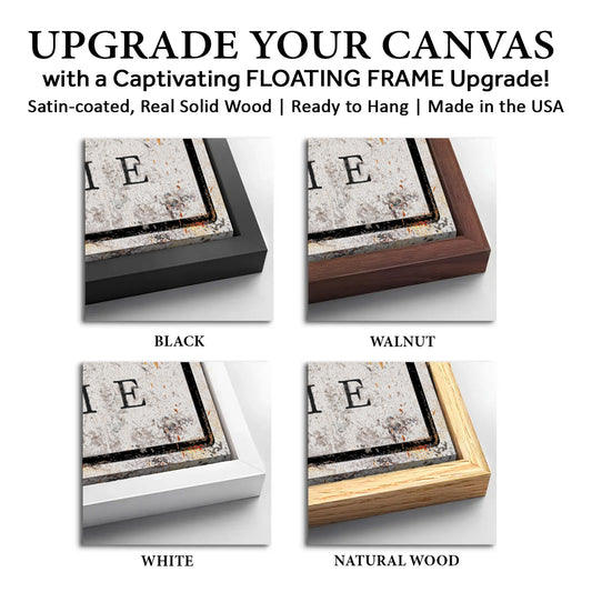 Save 33% When You Add A Frame To Your 60x30 Personalized She Shed Sign XVII Canvas Now