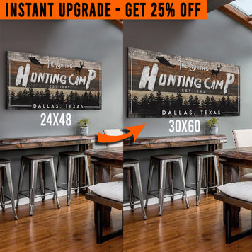 Upgrade Your 48x24 Inches 'Fishing And Hunting' (Style 3) Canvas To 60x30 Inches