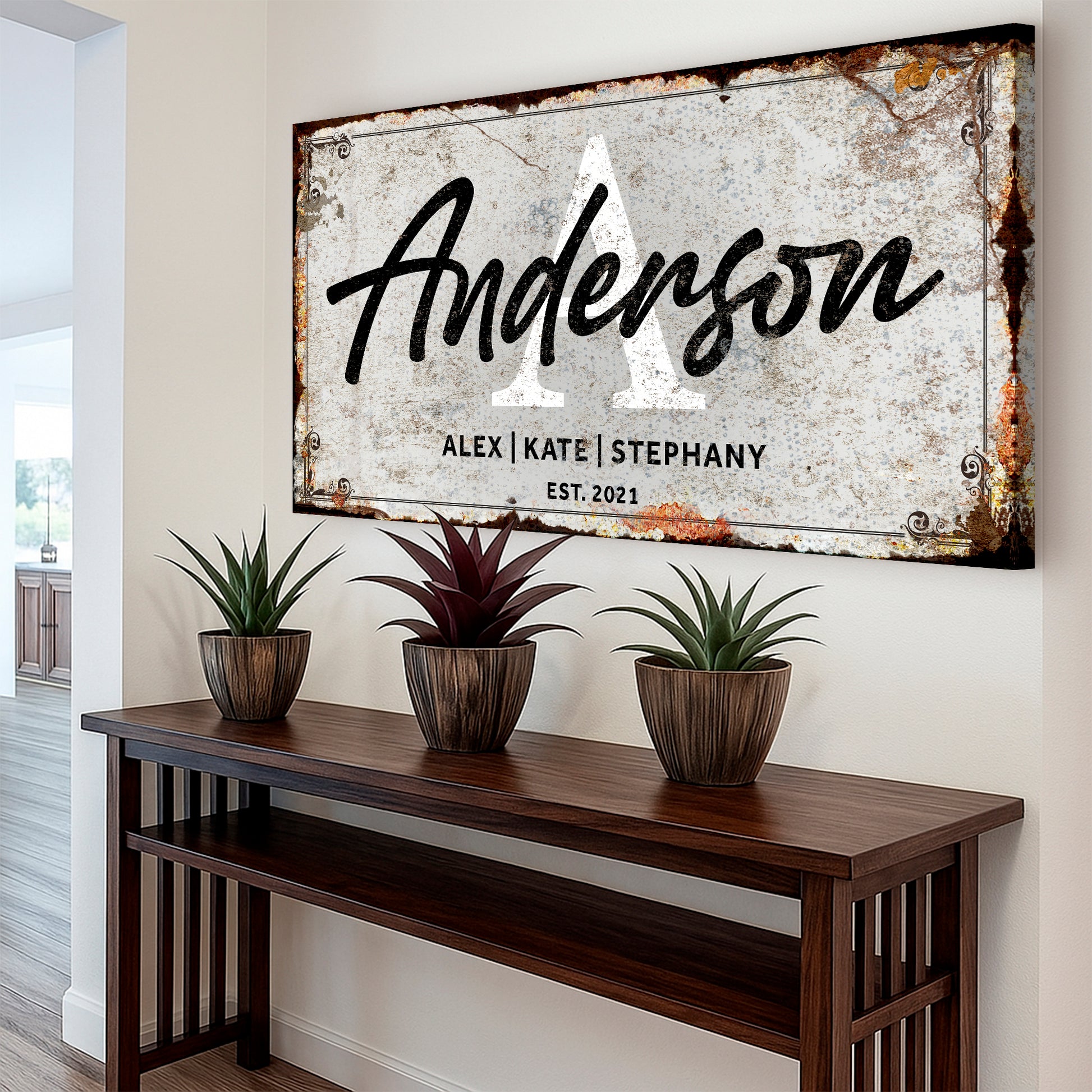 Family Sign Personalized Canvas II