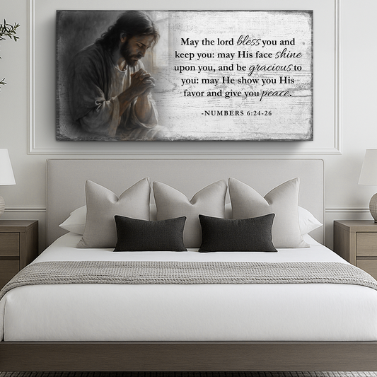 Numbers 6:24-26 - May The Lord Bless You Faith Sign V