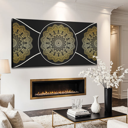 Gold Sacred Geometry Wall Art