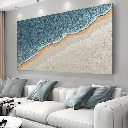 Shoreline Serenity Abstract Wall Art