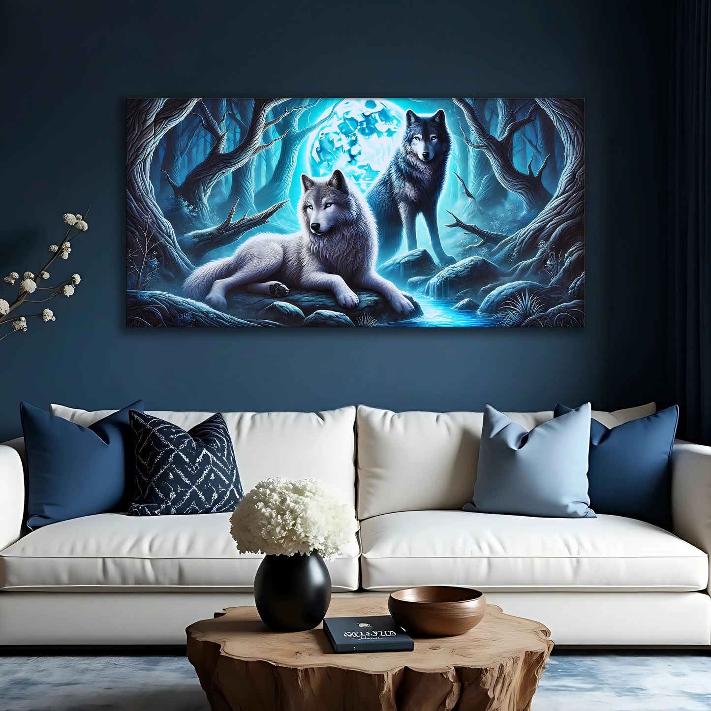 3D Wolves Wall Art