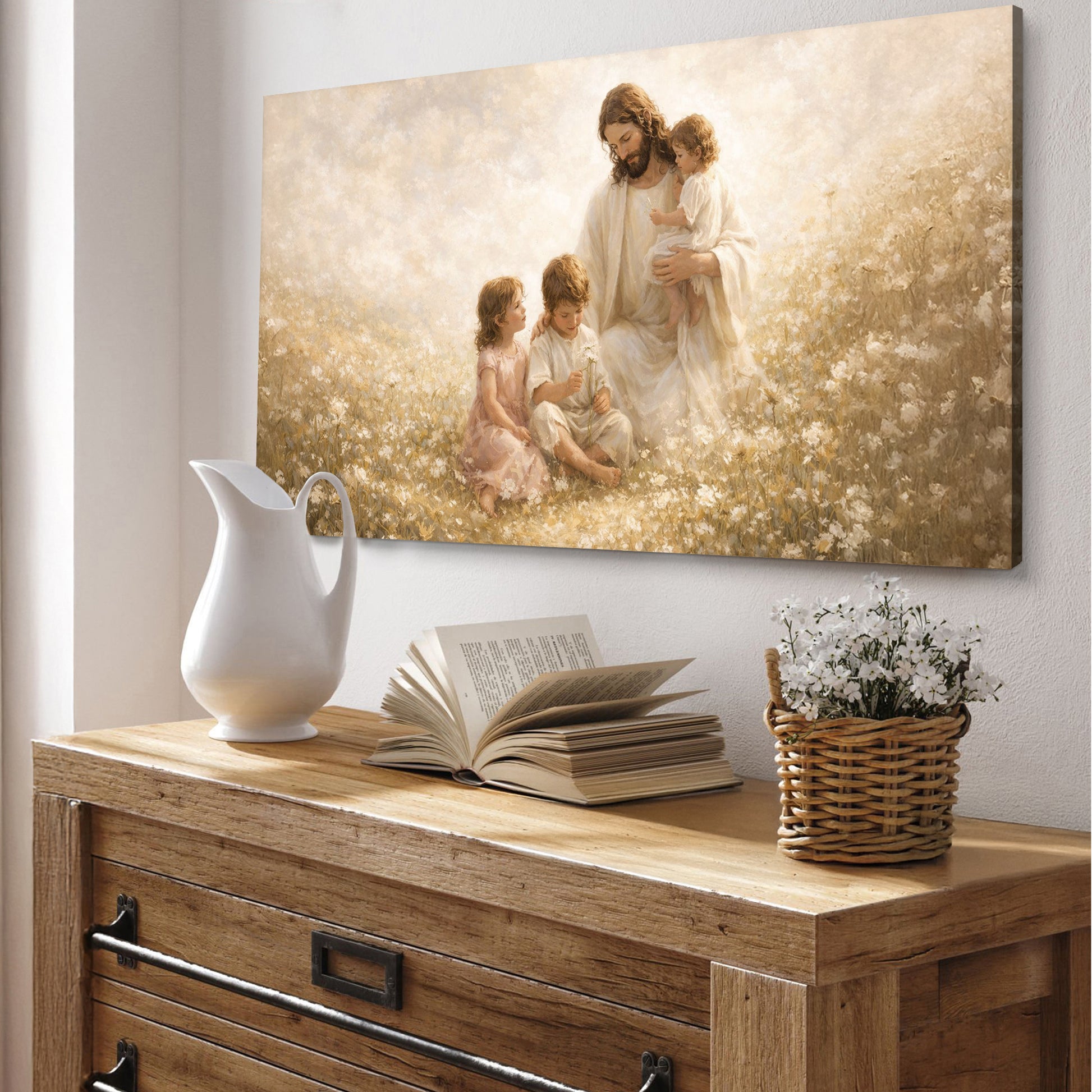 Christ Among the Little Ones Faith Wall Art
