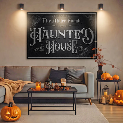 Personalized Haunted House Halloween Sign IV
