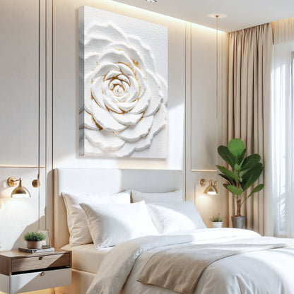 Ivory Blossom Abstract Wall Art