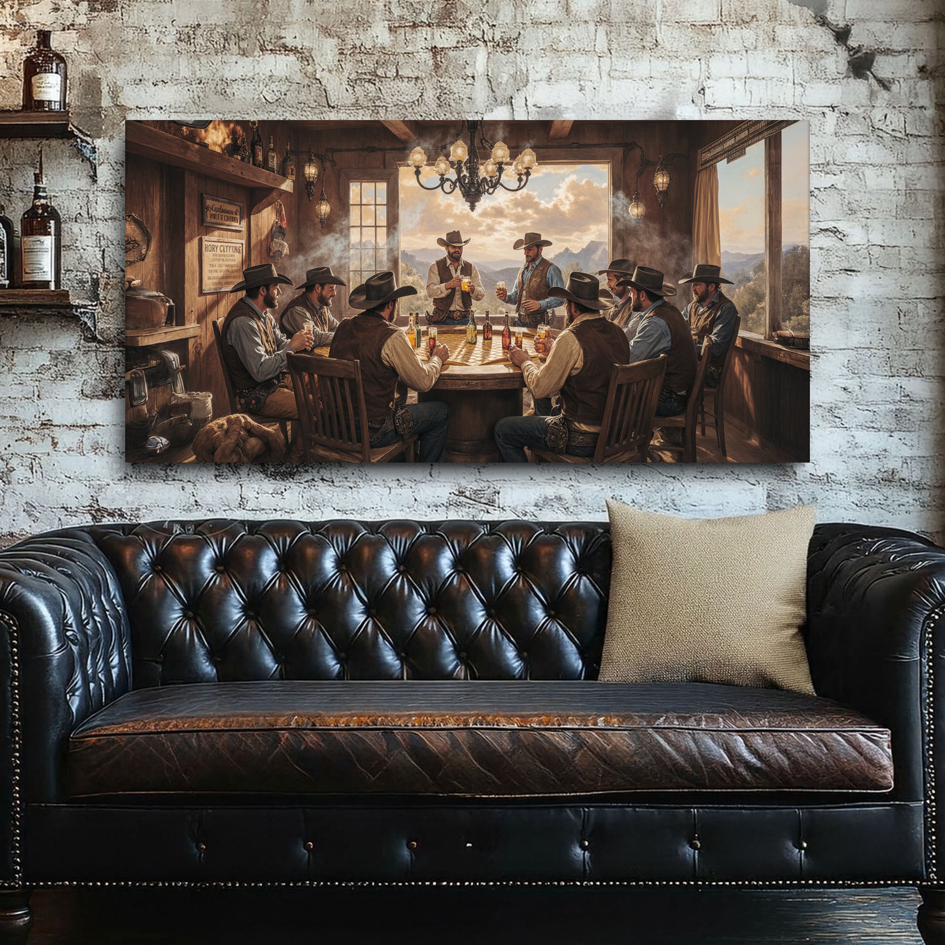 Cowboys, Cards, & Drinks Wall Art
