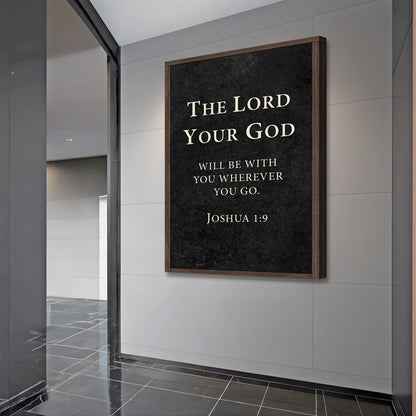 God is with You - Joshua 1:9 Faith Sign
