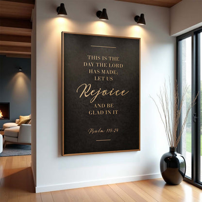 This Is The Day - Psalm 118:24 Bible Verse Sign