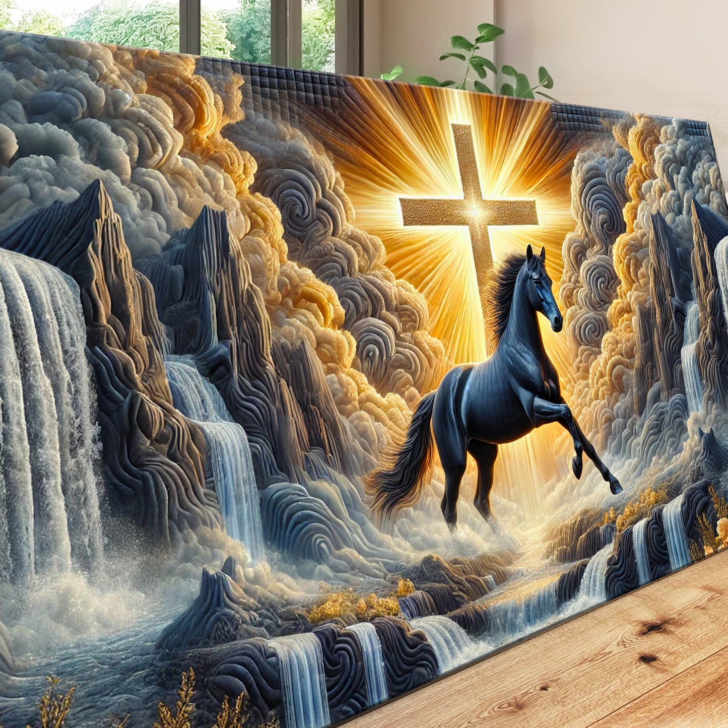 3D Horse Faith Wall Art III