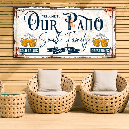 Personalized Patio Sign III