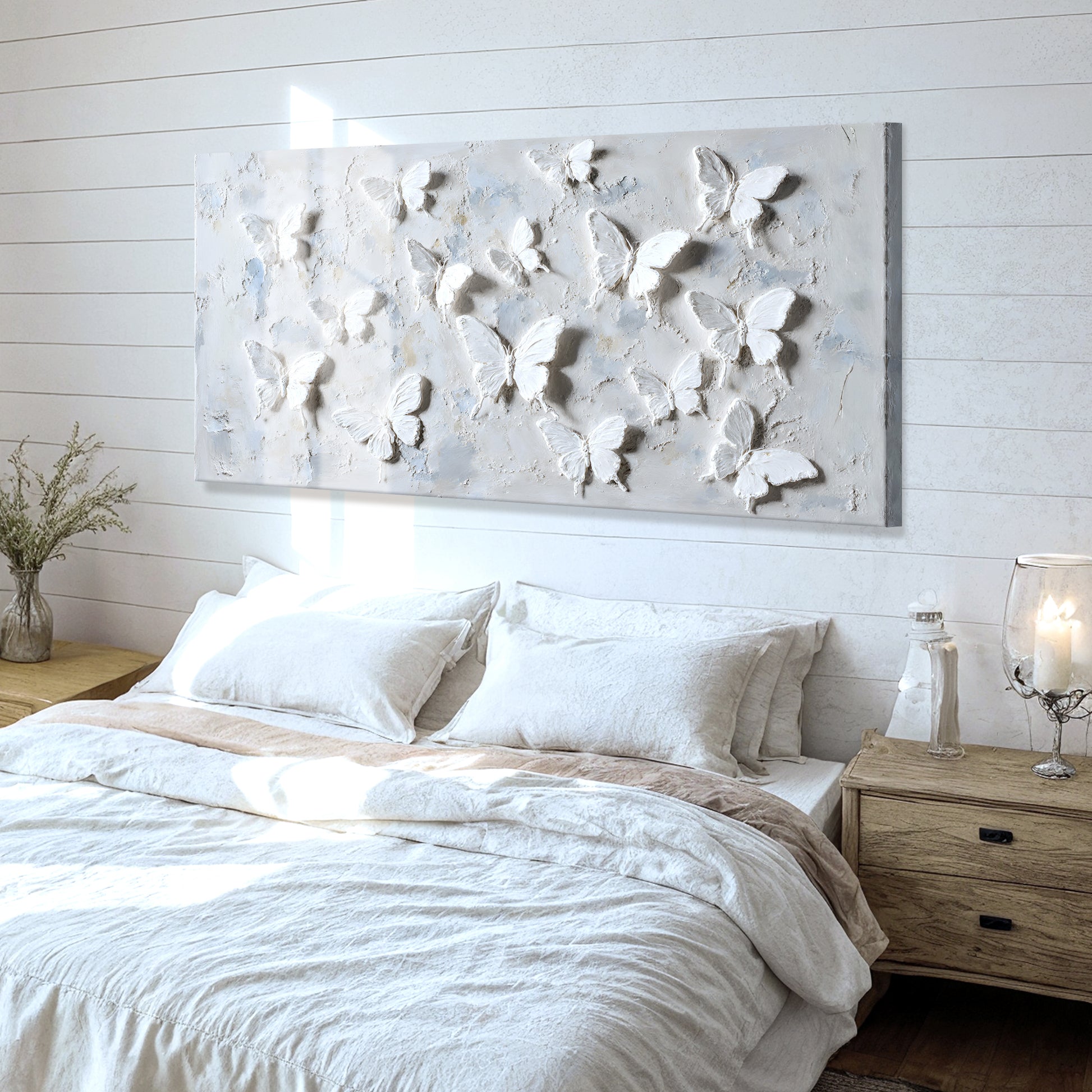 Porcelain Butterflies Abstract Wall Art