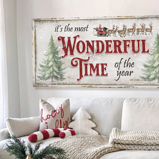 It's The Most Wonderful Time Of The Year Christmas Wall Art