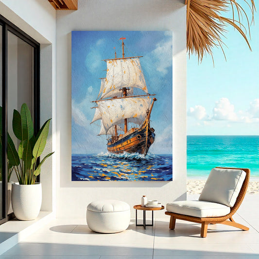 Sailing The Open Sea Wall Art