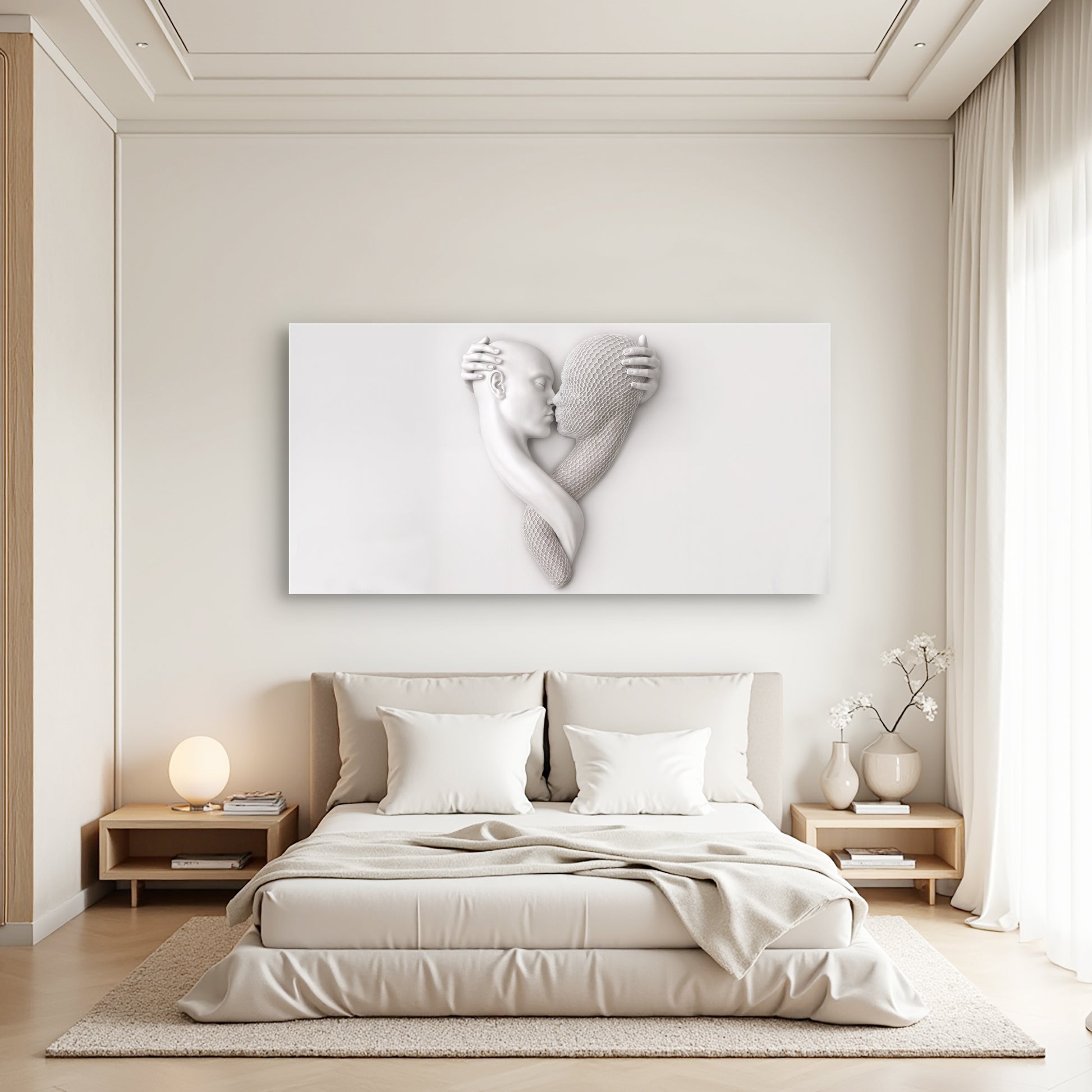 Eternal Love Figure Abstract Wall Art VI