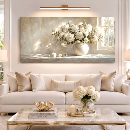 Morning Peonies by the Window Wall Art