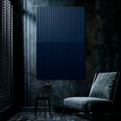 Blue Minimalist Abstract Wall Art