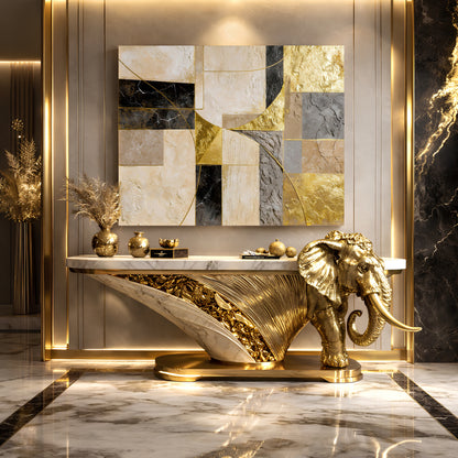 Golden Arc Symphony Wall Art