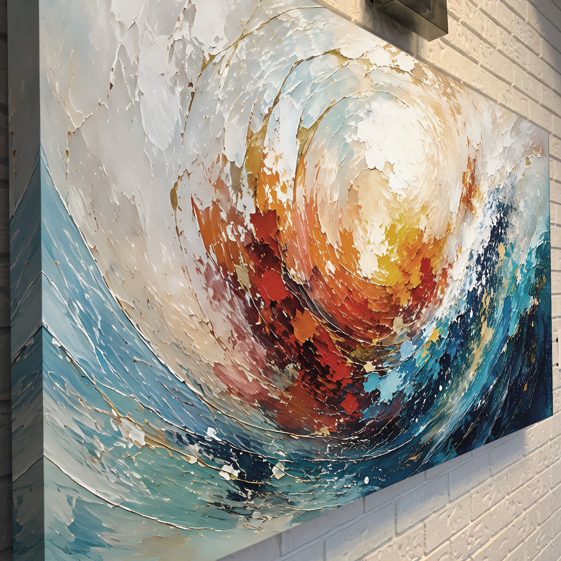 Radiant Ocean Vortex Wall Art