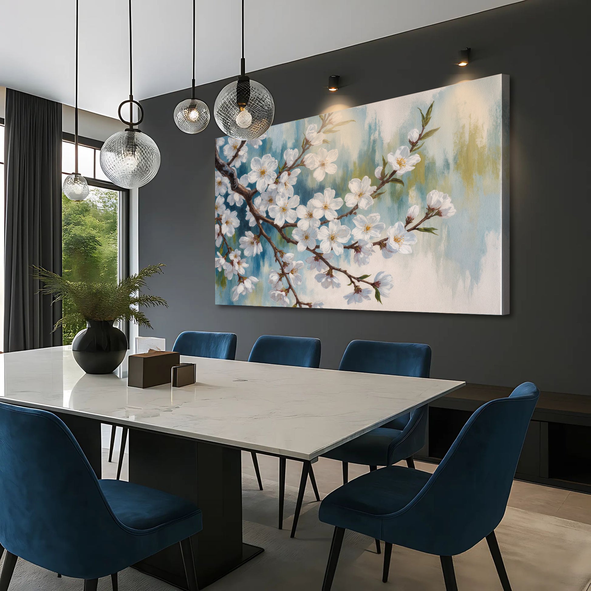 Pastel Plum Blossoms Wall Art