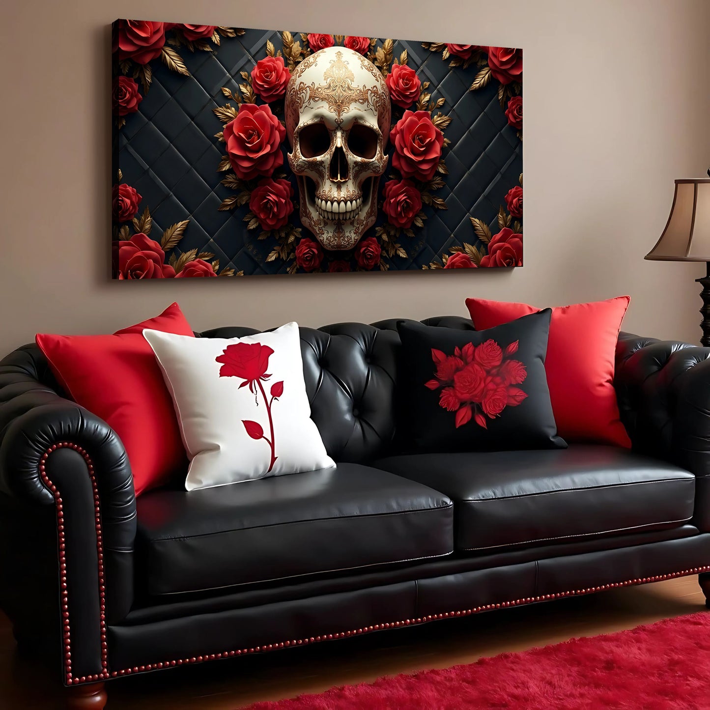 3D Vintage Skull Wall Art VI