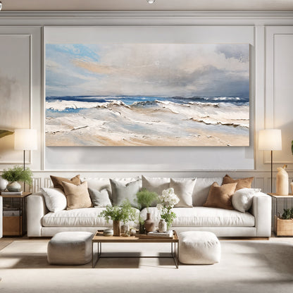 Serene Ocean Wave Coastal Wall Art IX
