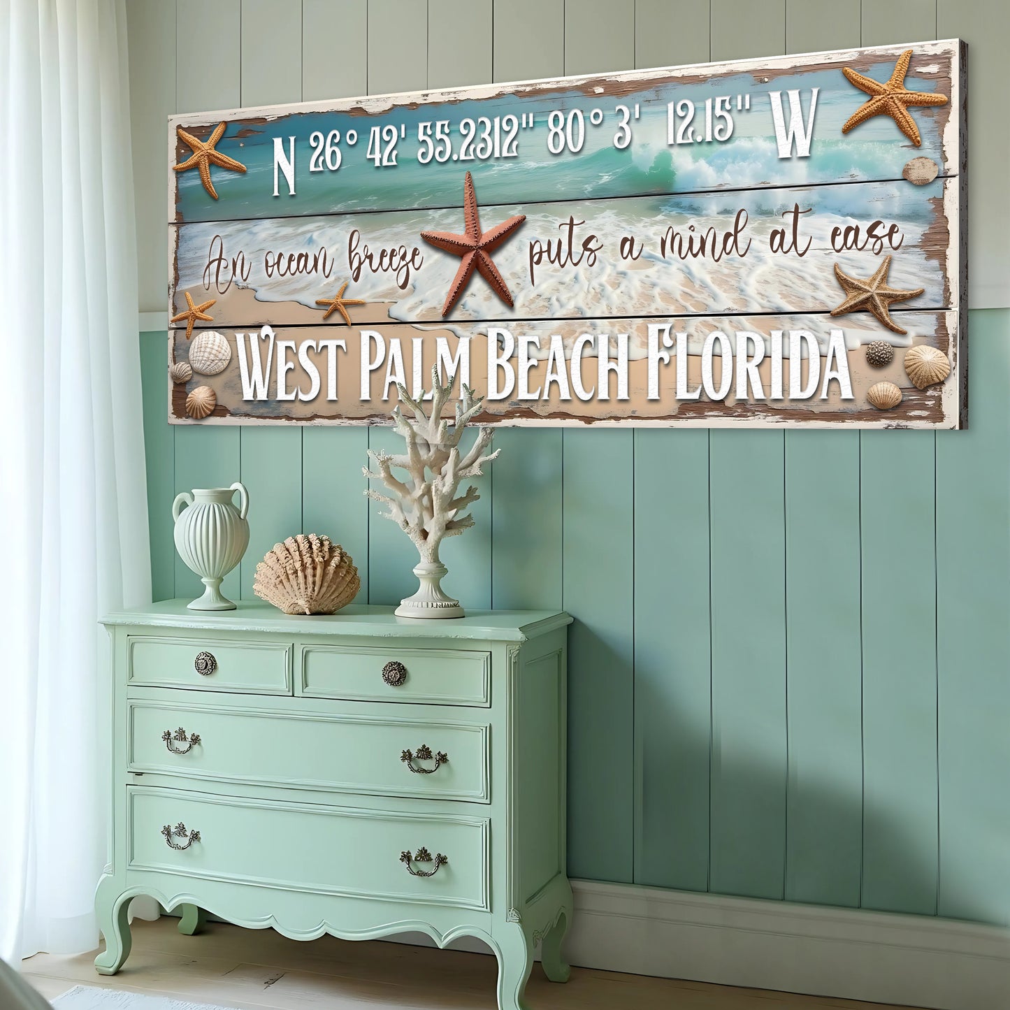 Personalized Beach House Coastal Sign III