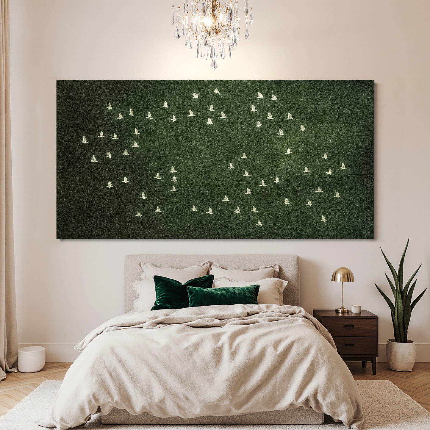 Birds Migration Abstract Wall Art II