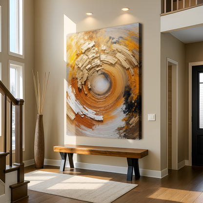 Spiral Metallic Modern Wall Art