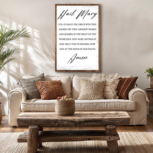 The Hail Mary Faith Sign