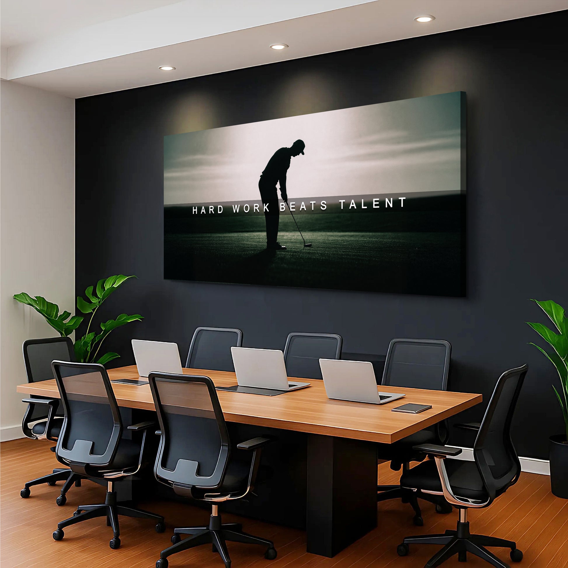 Hard Work Beats Talent Wall Sign