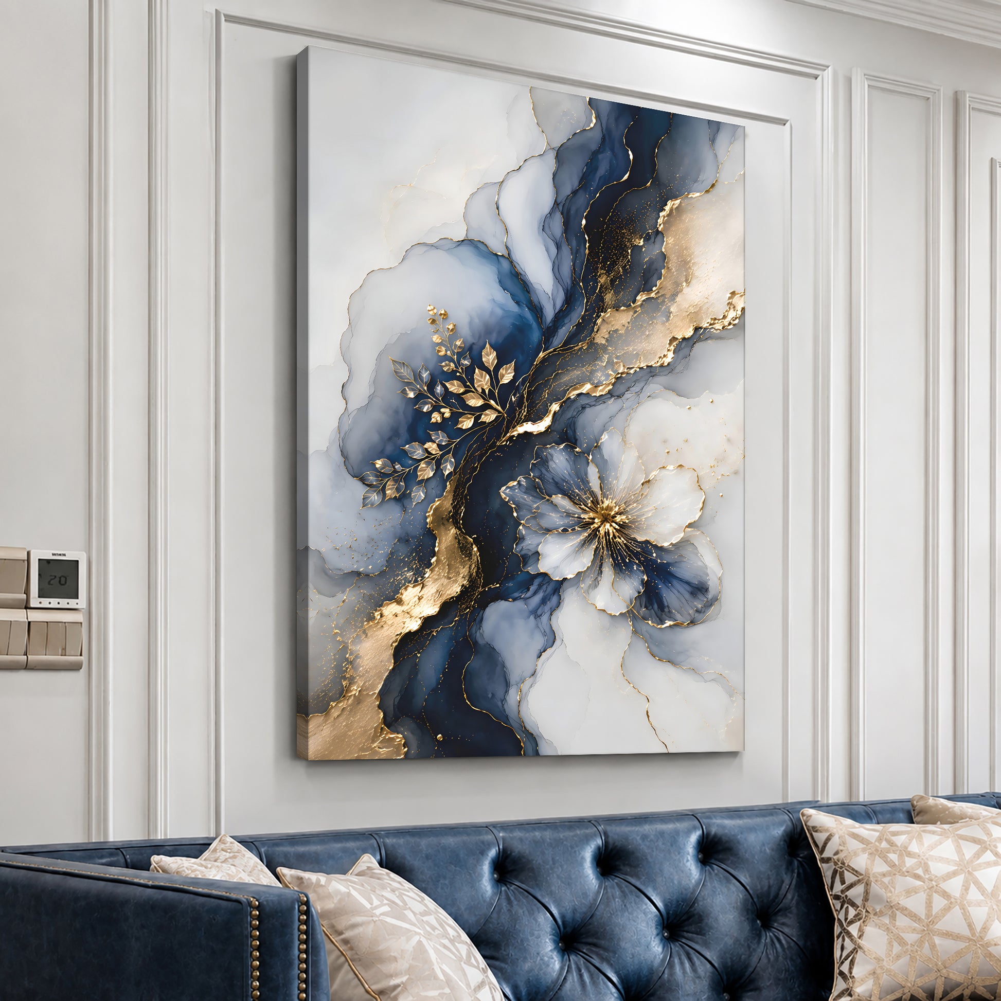 Midnight Elegance Bloom Wall Art