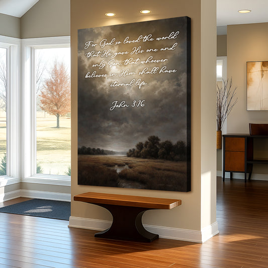 John 3:16: For God So Loved The World Faith Sign IX