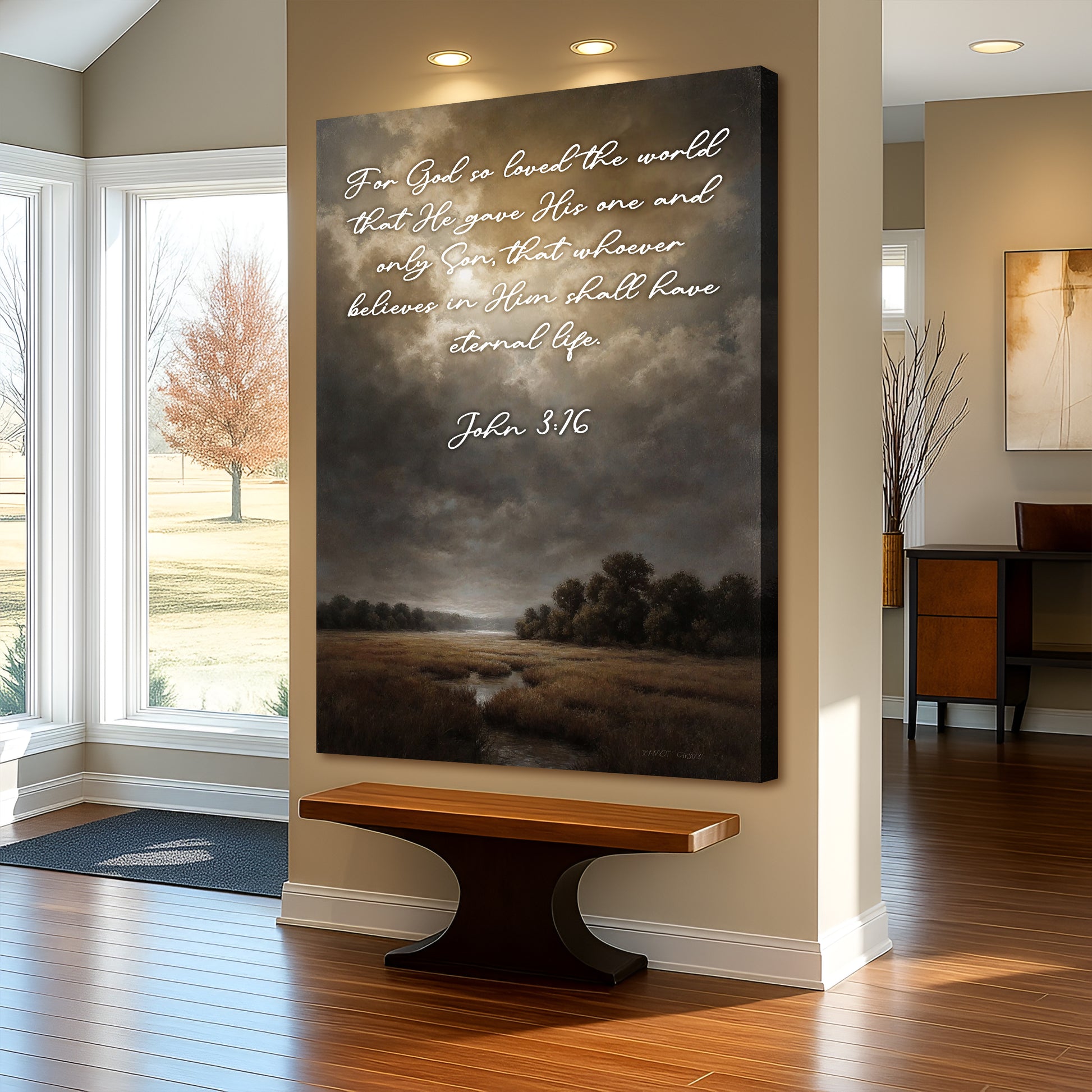 John 3:16: For God So Loved The World Faith Sign IX