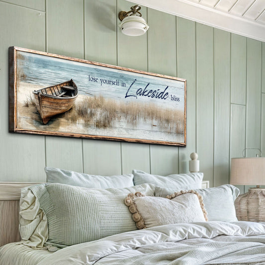Lose Yourself in Lakeside Bliss Lake House Coastal Sign II