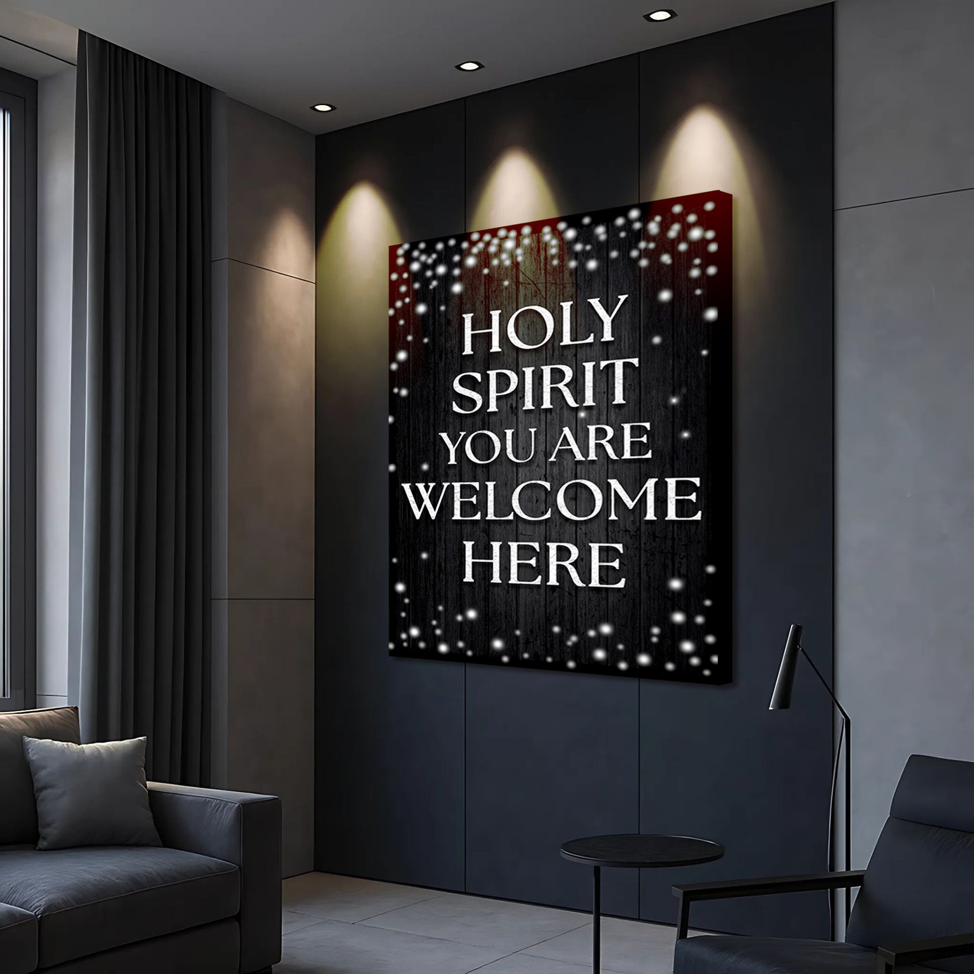 Holy Spirit You Are Welcome Here Faith Wall Sign IV