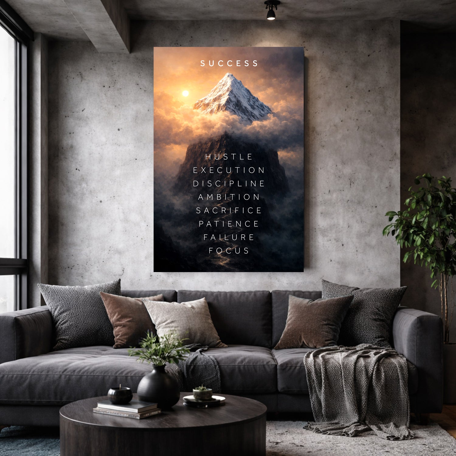 Success Peak Wall Sign