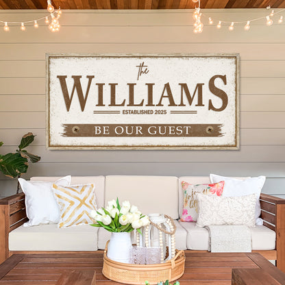 Personalized Family Name Wall Sign