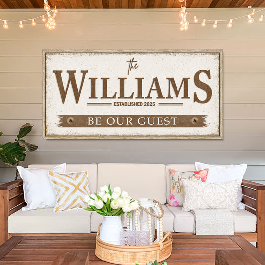 Personalized Family Name Wall Sign
