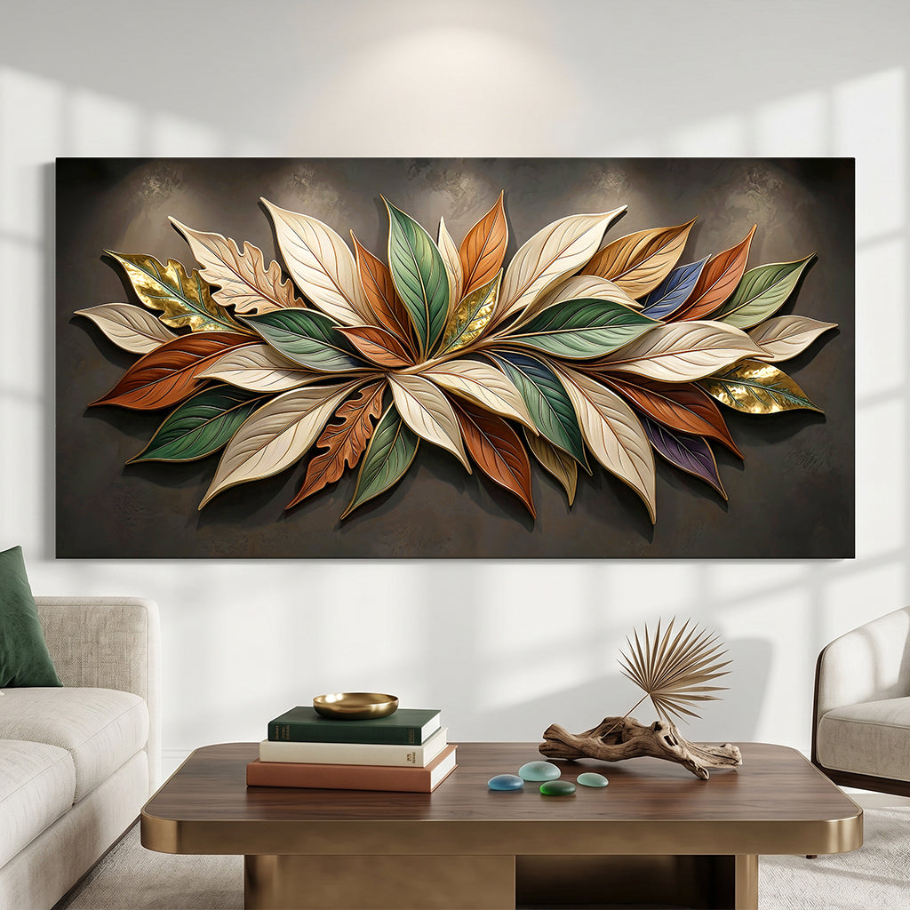 Earthtone Petals - Elegant Golden Dusk