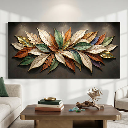 Earthtone Petals - Elegant Golden Dusk