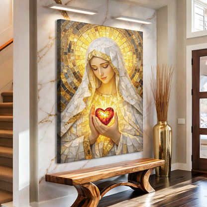 Heart Of A Mother Mosaic Wall Art