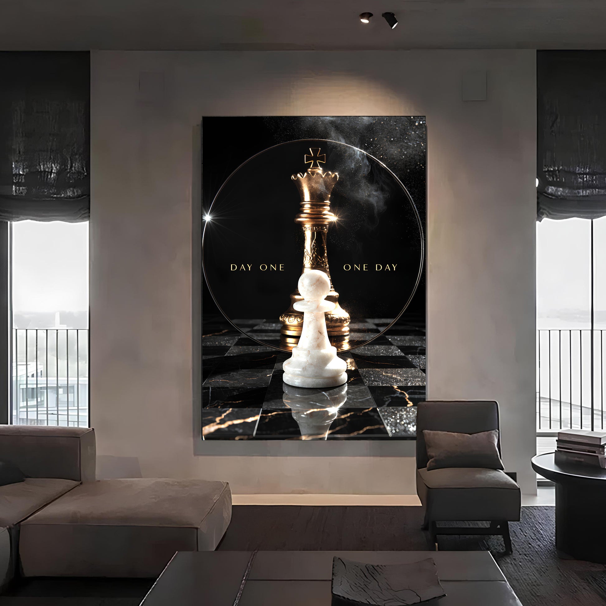 Day One, One Day Motivational Wall Sign