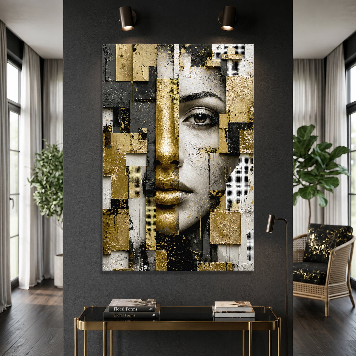 Abstract Geometric Portrait