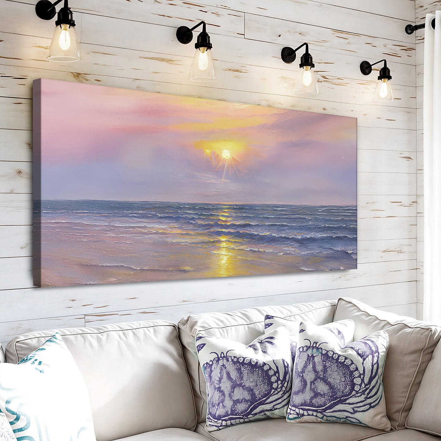 Purple Skies Beach Wall Art II
