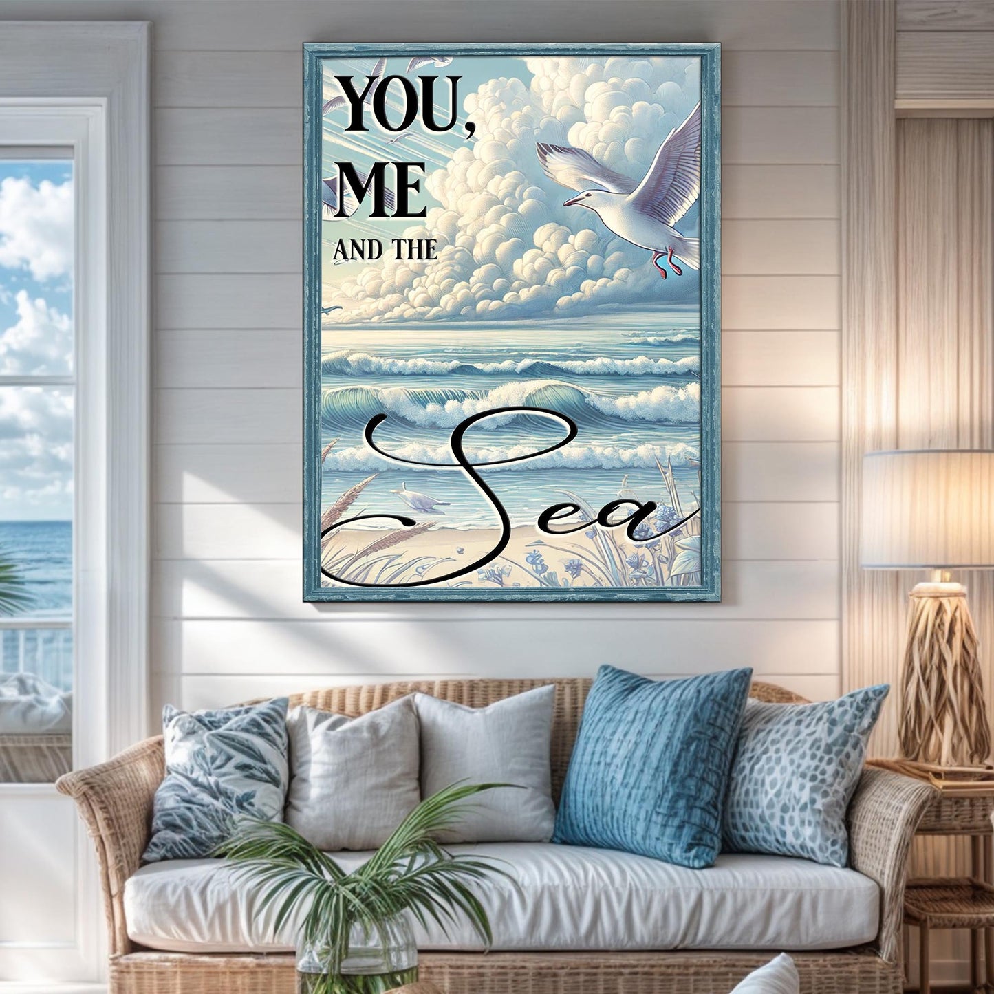 You Me and the Sea Coastal Sign IV